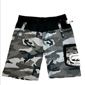 Ecko Unltd black camo shorts